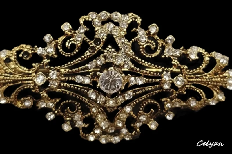 Broche Dorado Envejecido A 7045