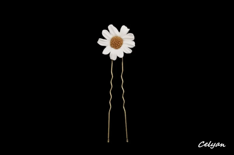 Horquilla Margarita Porcelana