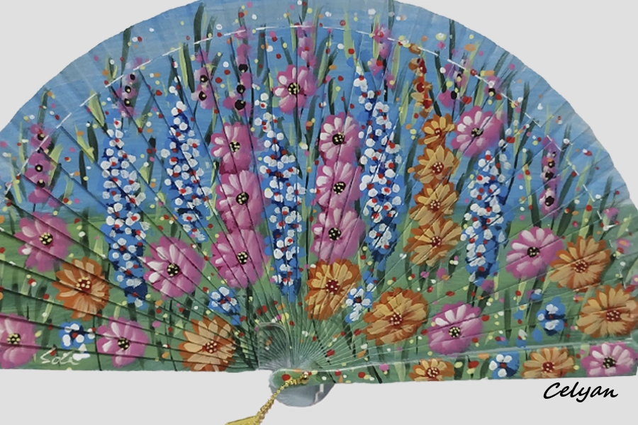 Abanico Flores Colores A 54156