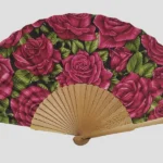 Abanico Algodón Rosas C 398