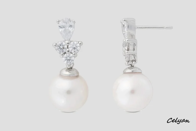 Pendientes Perla y Circonitas Venus