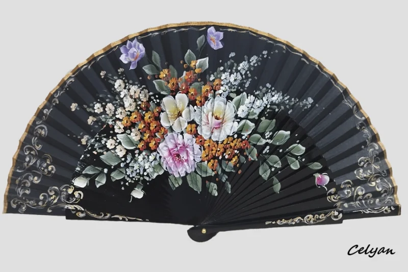 Abanico Laca Floral 9495