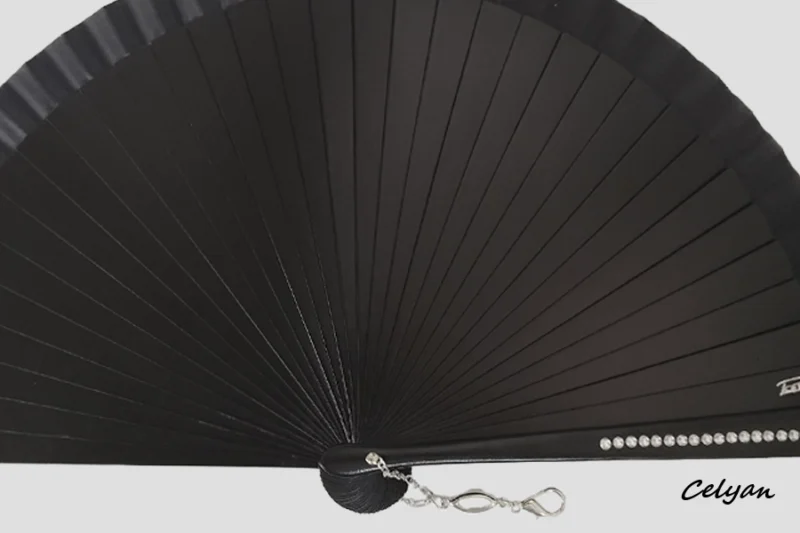 Abanico Ceremonia Negro R 1186