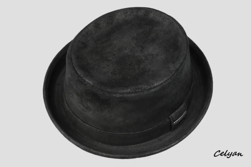 Pork Pie Piel Negro Stetson - Imagen 2