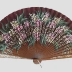 Abanico Madera Sipo Flores